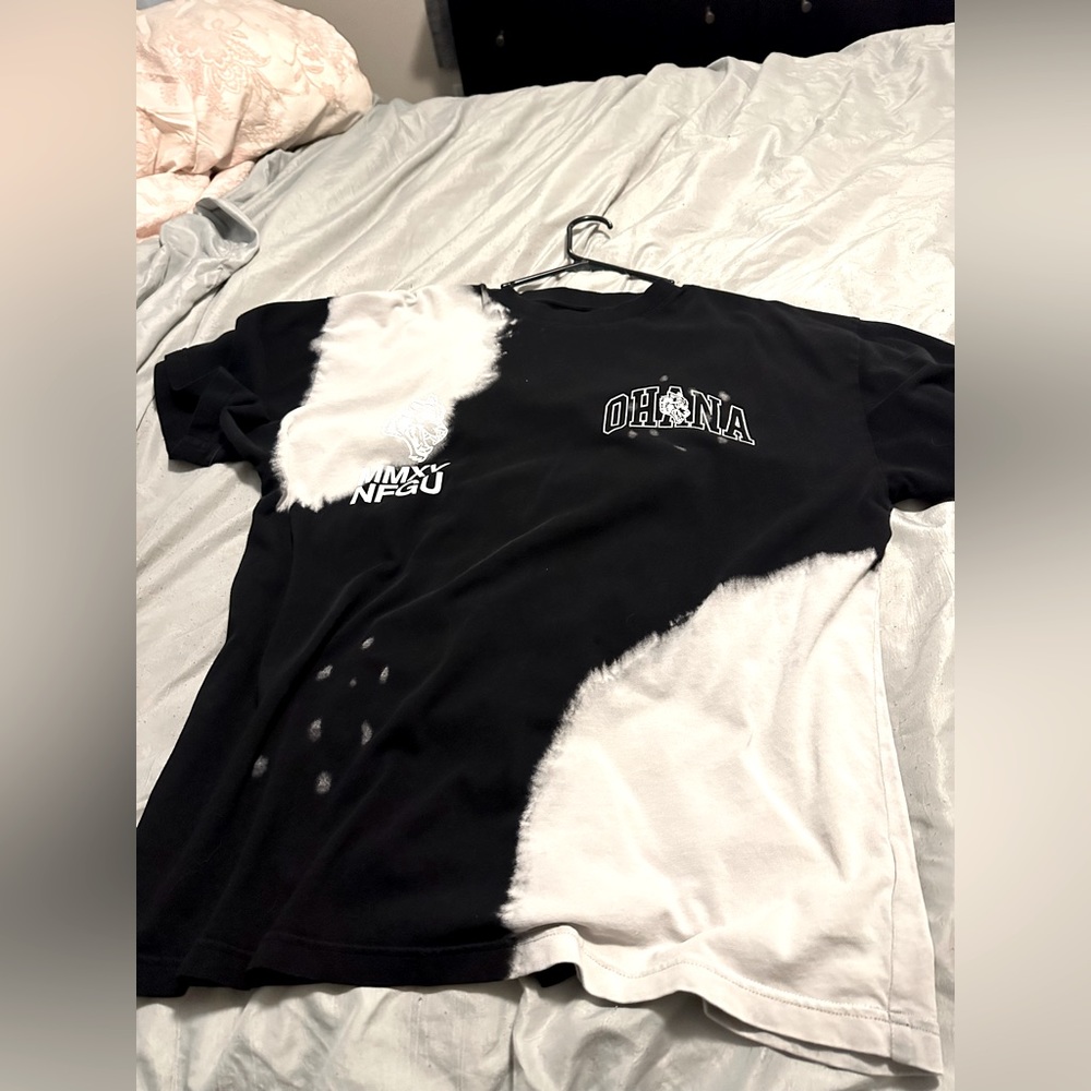 Darc Sport Black and White Tie-Dye Ohana Graphic Tee